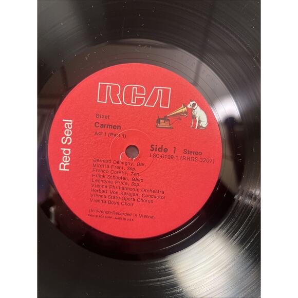 BIZET CARMEN 3-LP BOX SET EX+ VINYL + BOOK RCA RED SEAL 1964 ULTRASONIC CLEAN!! - Picture 9 of 16